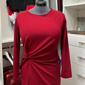 Red long Sleeve Formal Dress Size XL